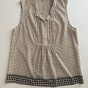 J. Crew Polka Dot Sleeveless Top